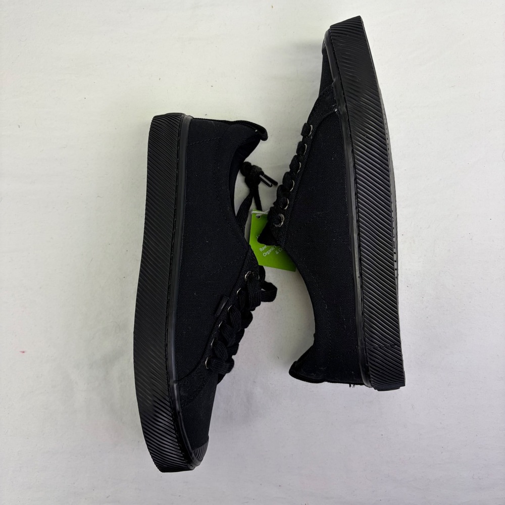 NEW Cariuma OCA Sneaker Black Shoes 10 Women 8.5 Mens Sustainable Canvas Low Top - Picture 7 of 9